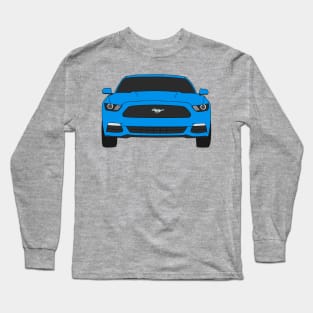 Ford Mustang Front End Grabber Blue Long Sleeve T-Shirt